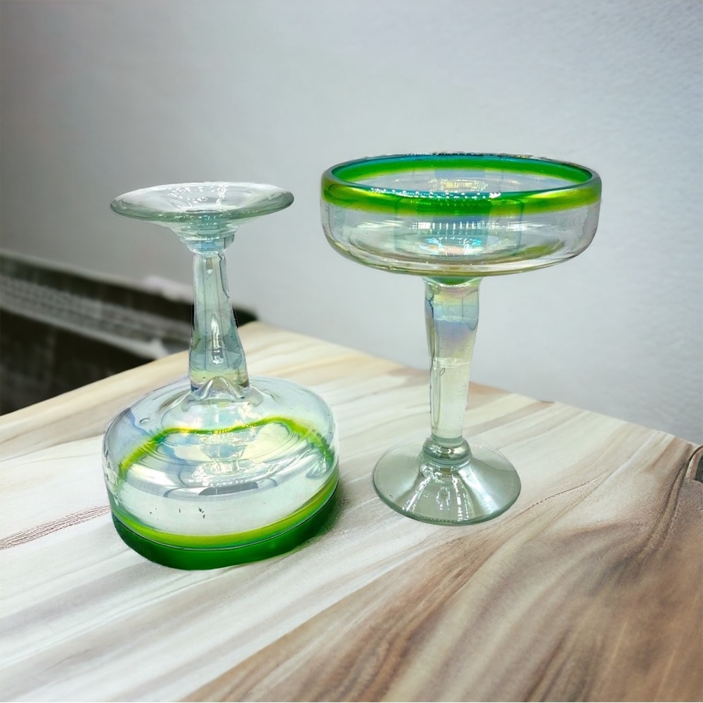 Bubble Glass Margarita Glasses